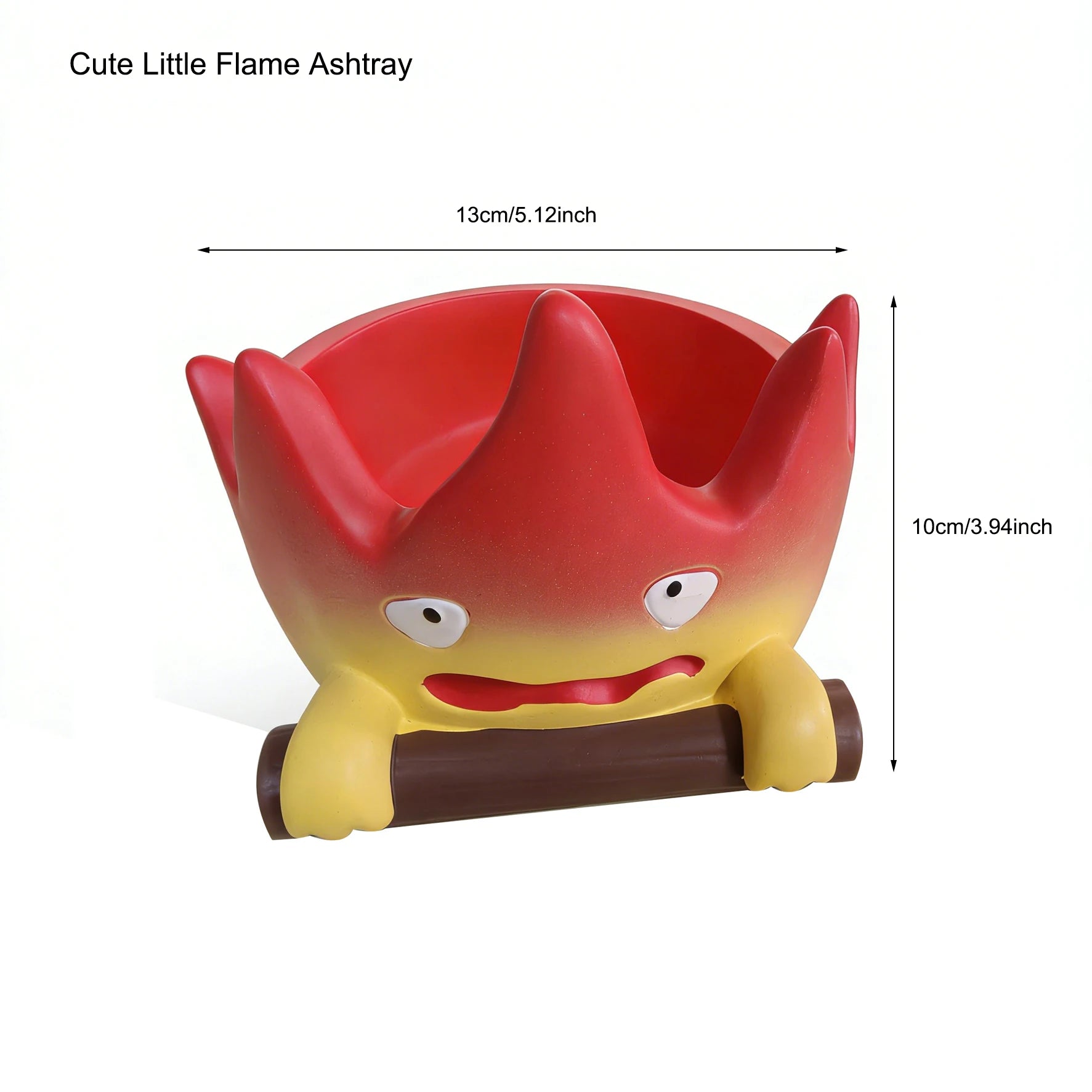 Cartoon Cute Little Flame Ashtray Home Desktop Ornament Creative Fire Shaped Ashtray Anti Fly Ash Ashtray Decoration Gift