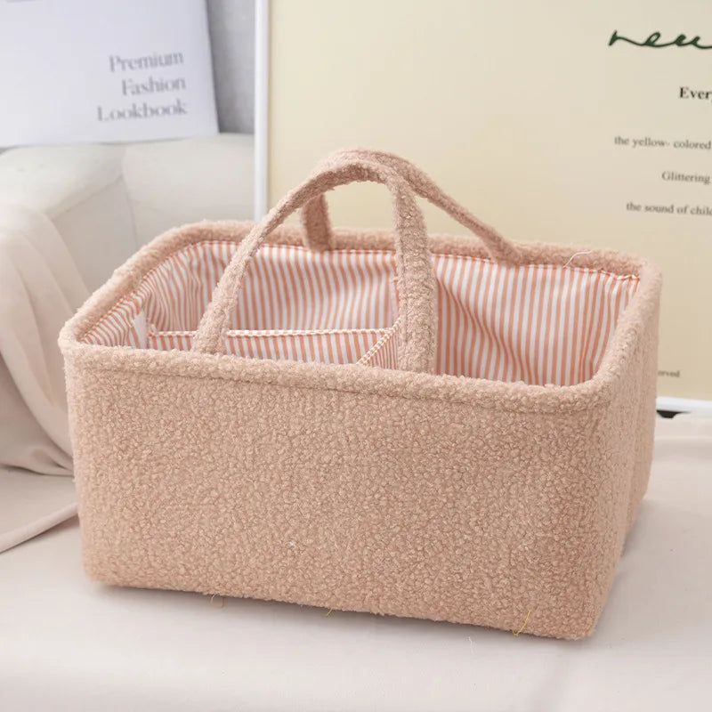 Customized Name Portable Mommy Bag Diaper Bag Feeding Bottle Storage Handbag Multifunctional Baby Products Organizer Basket