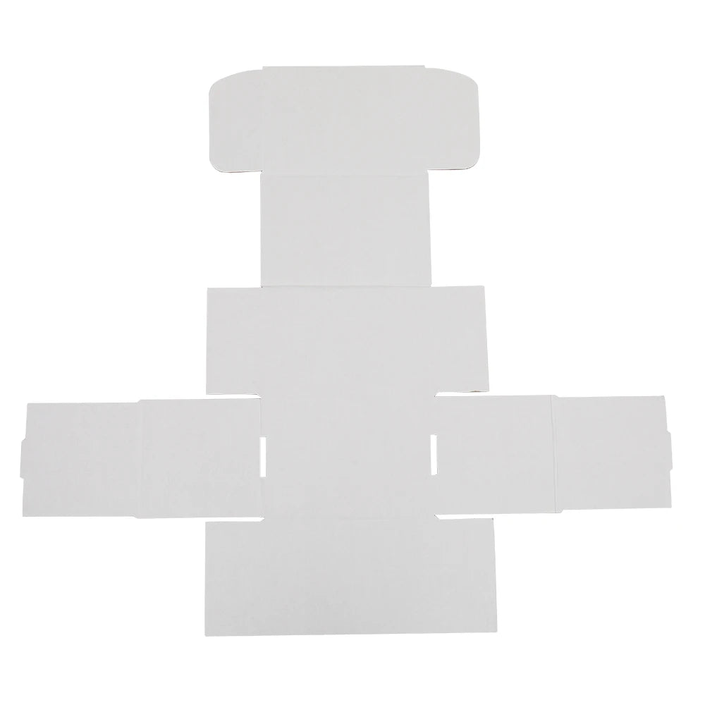 6x4x4 Shipping Boxes Set of 50,White Corrugated Cardboard Box for Mailing Packing Gifts Small Business