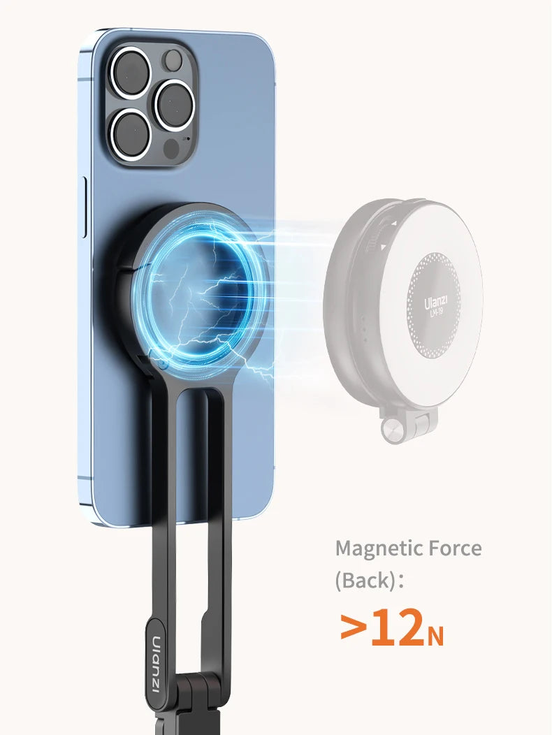 ULANZI MA30 Magnetic Phone Tripod Stand for iPhone 16 Samsung Xiaomi Huawei Vivo OPPO Magsafe Aluminium Smartphone Mini Bracket