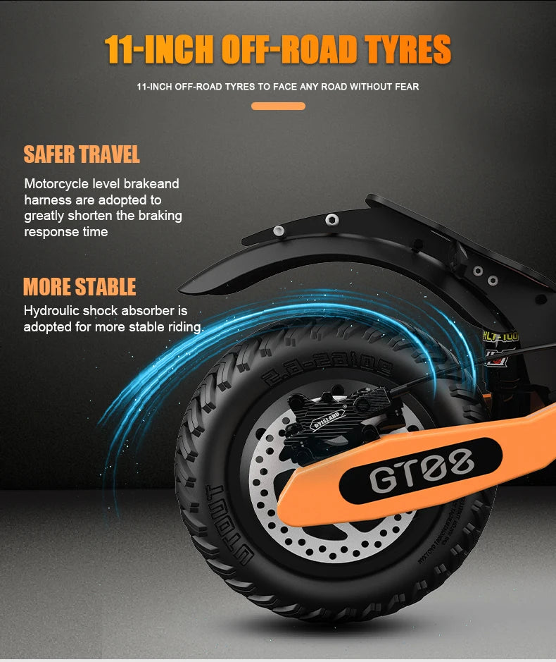 Scooter Eléctrico Arwibon 5600W Doble Motor | 46MPH | 60V 27AH | Off-Road 🛥️