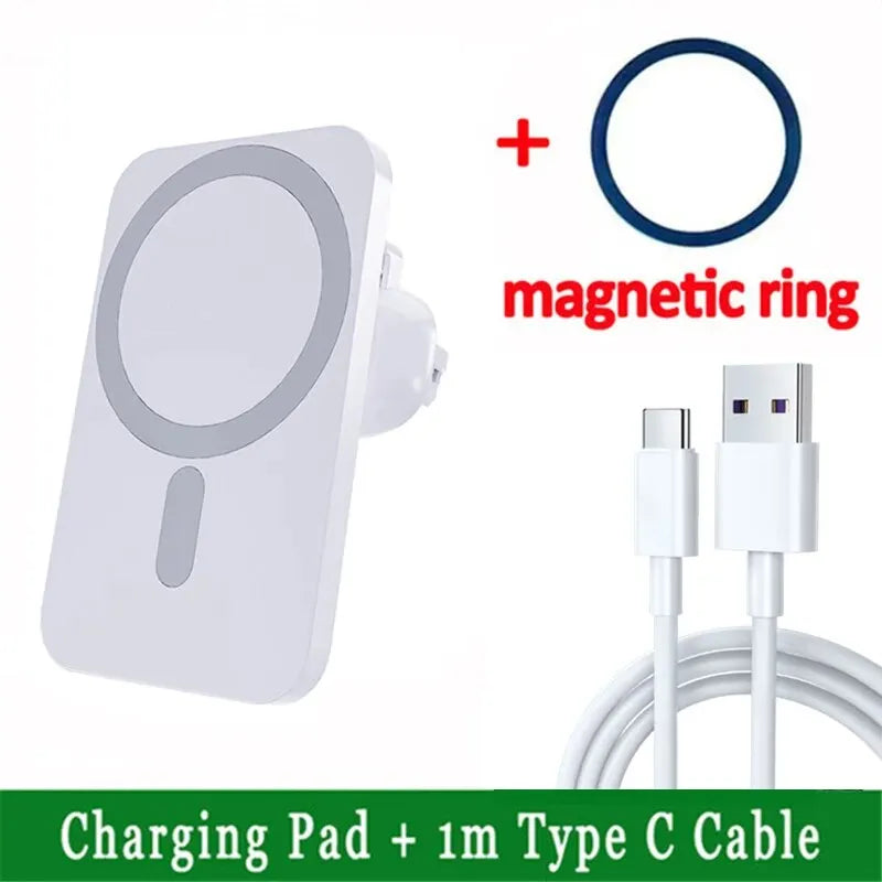30W Magnetic Car Wireless Charger | MagSafe Compatible | iPhone 12-15 Pro Max