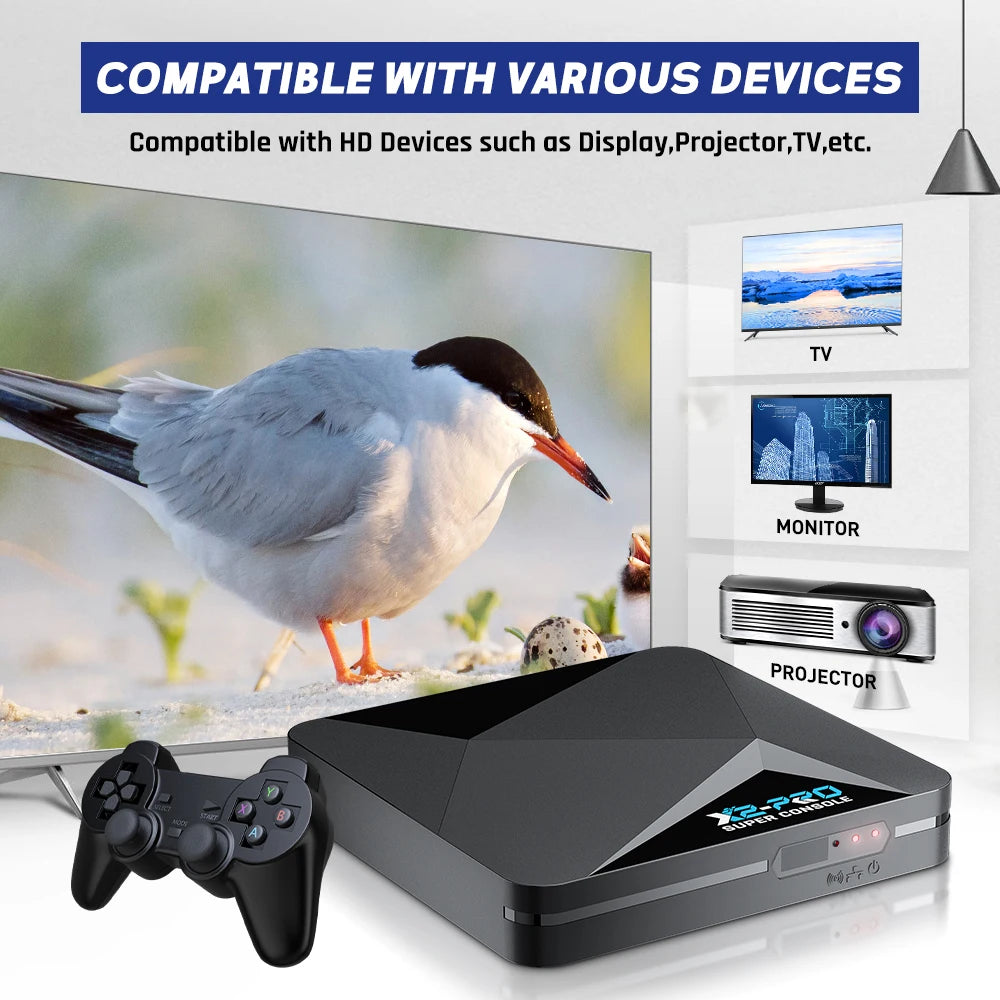 KINHANK Super Console X2 Pro | 80,000 Juegos | PS1/DC/MAME/SS | Gamepad | Regalo Niños - Firu Total Sales