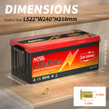 Batería LiFePO4 12V 6Ah-300Ah con BMS | Recargable | Solar y Ciclo Profundo 🔋