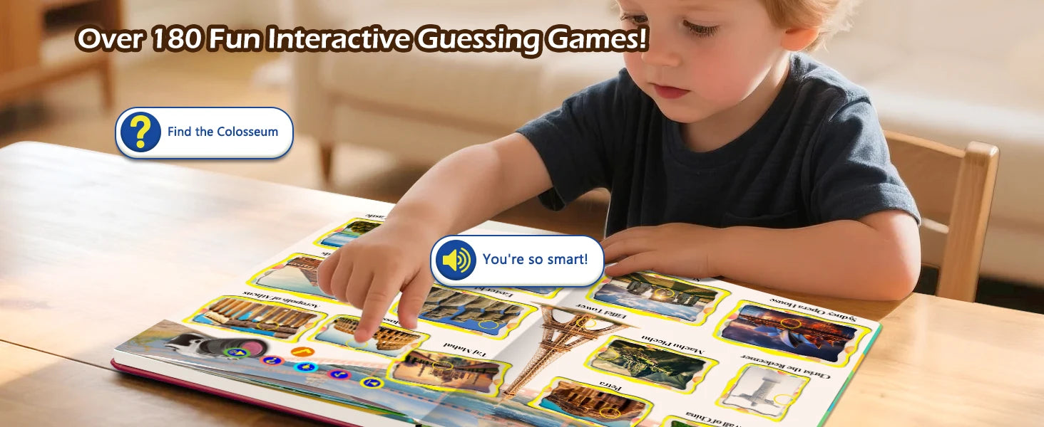 English Sound Book The World Around You First Sight Word Educational Learning Talking E-Book Montessori Interactive Toy Children
