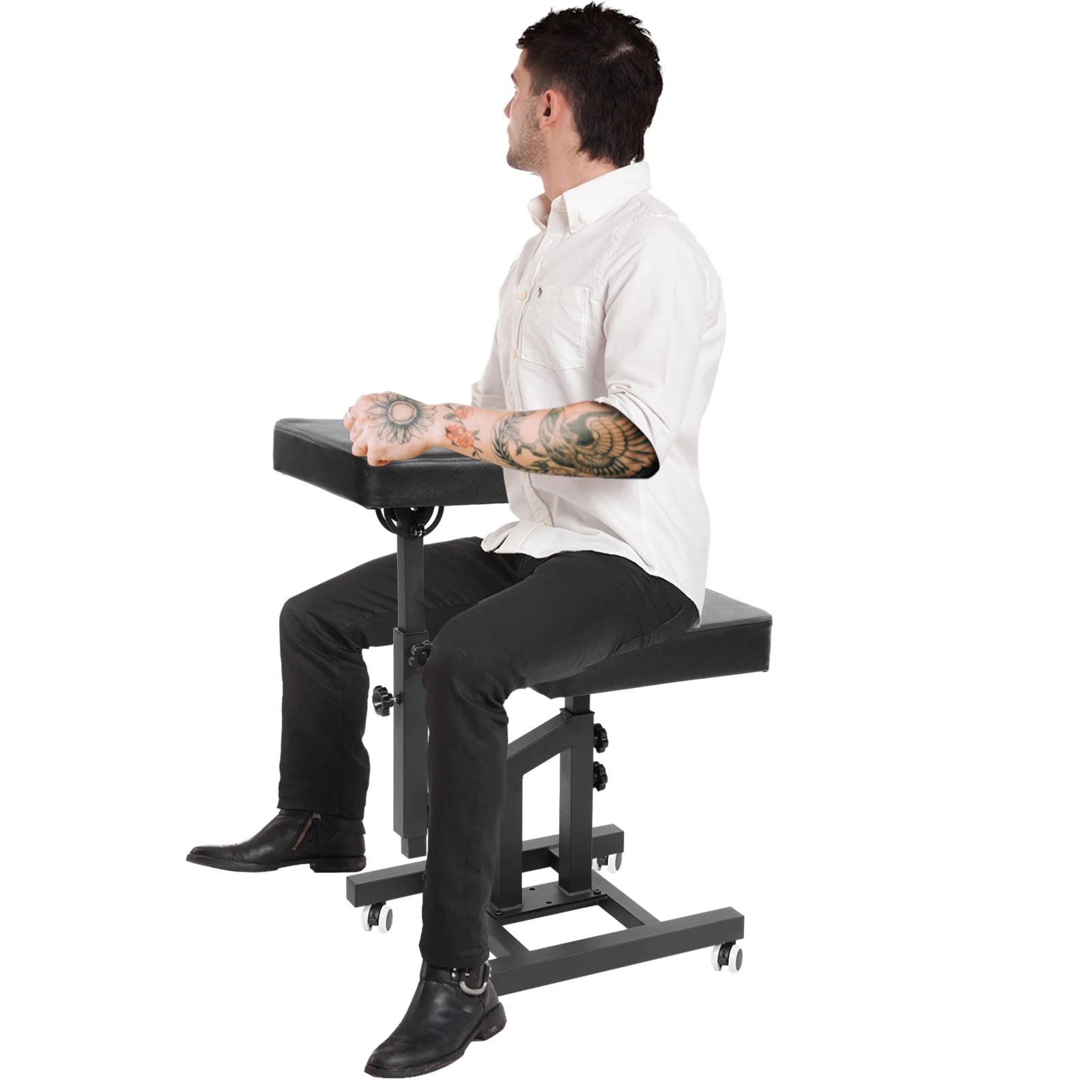 Multifunctional Chair with Armrest for Tattoo Artists Tattoo Chairs Arm Rest Armrest Stand with Foot Pads Ajustable Hair Chair
