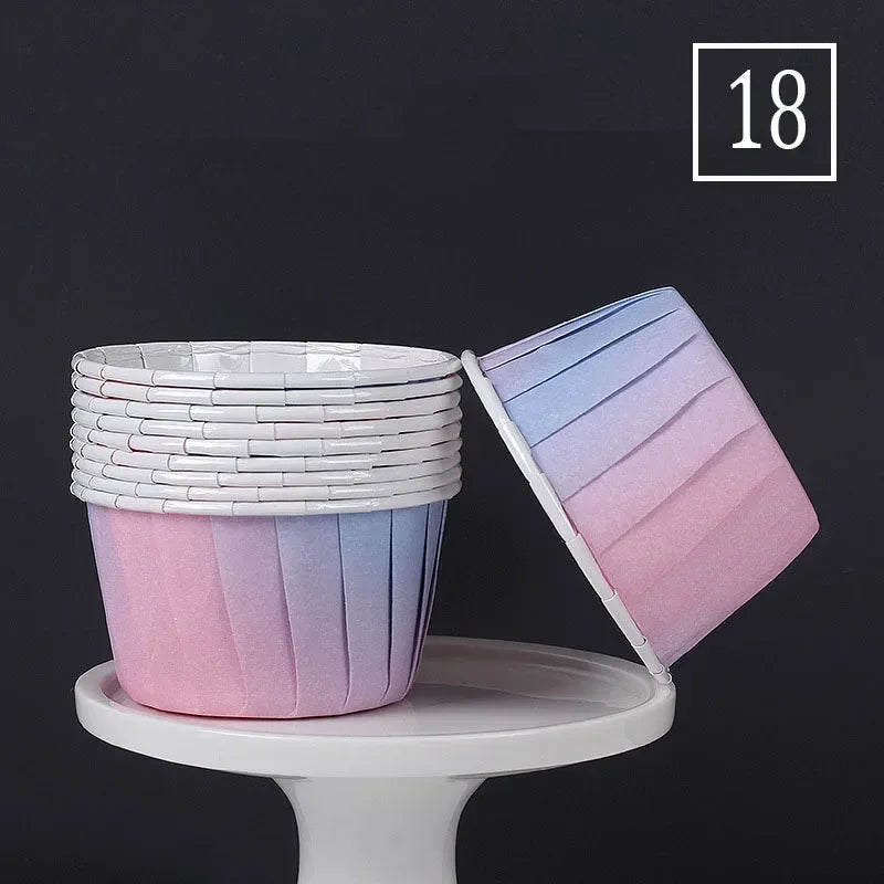 50pcs Cápsulas de Papel Grandes para Cupcakes y Muffins | Bodas y Fiestas 🍰