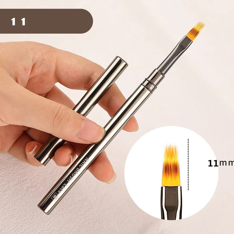 Pluma Liner de Nail Art con Mango de Aluminio | Flores, Hojas y Rayas | Manicure DIY 💅 - Firu Total Sales