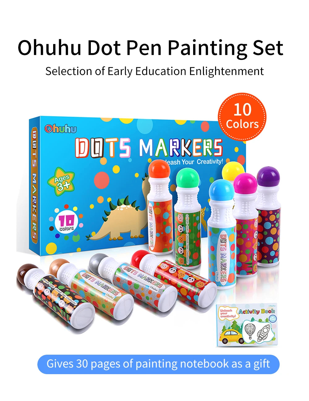 Washable Dot Markers for Kids – Bingo Painting Pens