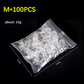 100pcs Tattoo Large Medium Small Ink Pigment Cup Ring transparent Microblading Cap Lip Eyebrow PMU Bleaching Supplies Cream