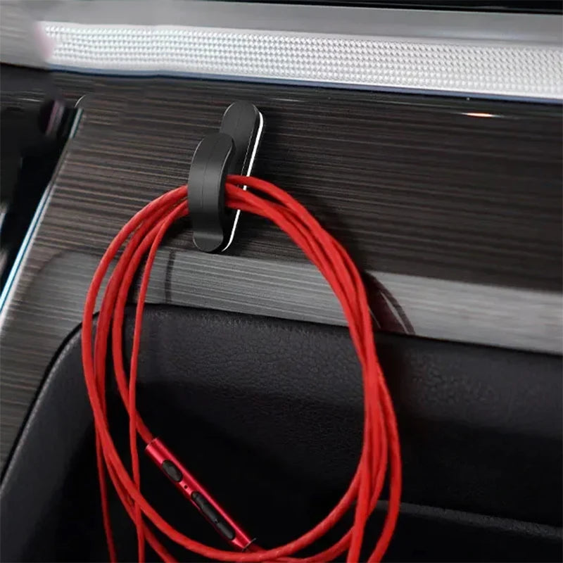 Car Hooks Organizer Self Adhesive Hook Hanger for USB Cable Headphone Key Bag Kitchen Bathroom Mini Hooks Storage Organizer