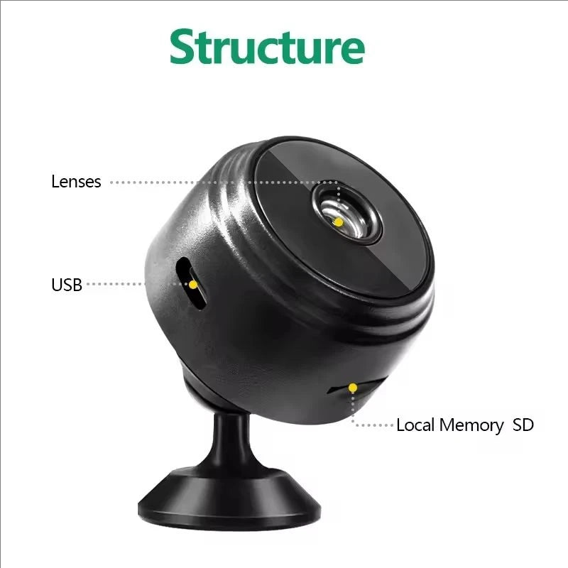A9 WiFi Mini Security Camera — Smart Home Monitor | Baby & Pet Surveillance