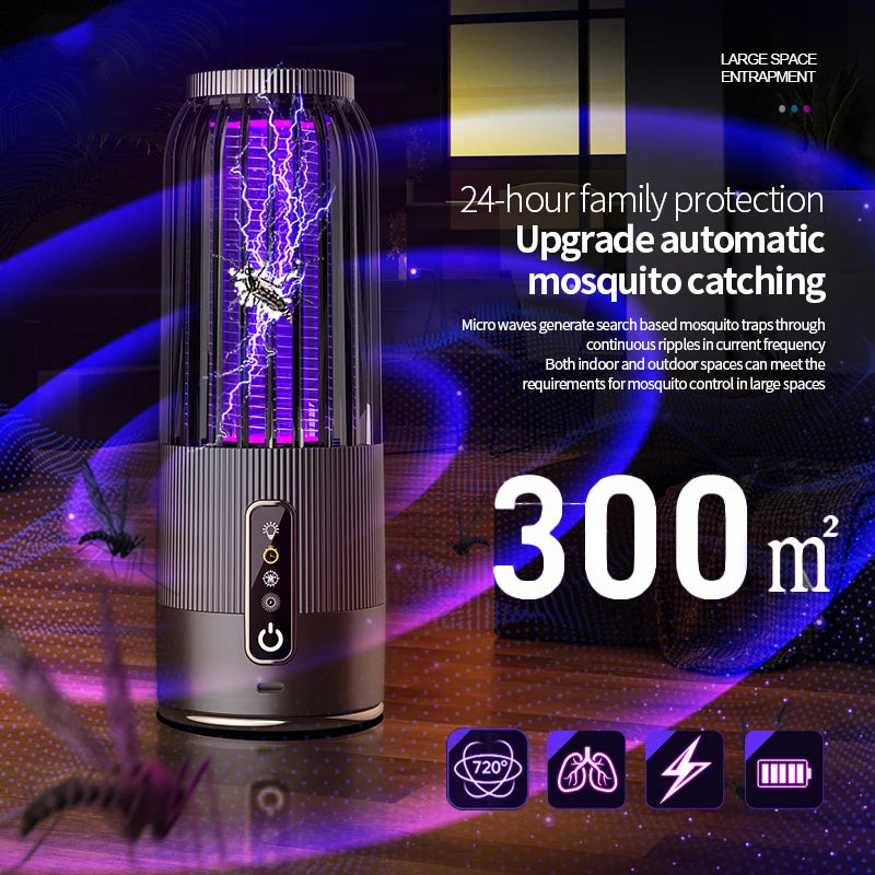 Lámpara Solar Mata Mosquitos Exterior | Recargable | Repelente Hogar | Certificada CE ☀️ - Firu Total Sales