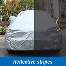 Kayme waterproof car covers outdoor sun protection cover for car reflector dust rain snow protective suv sedan hatchback full s