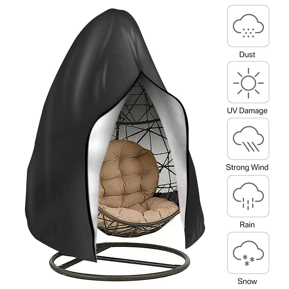 Garden Furniture Cover with Air Vent Waterproof Windproof Anti-UV Heavy Duty Rip Proof 600D Oxford Patio Garden Table Cover Pack