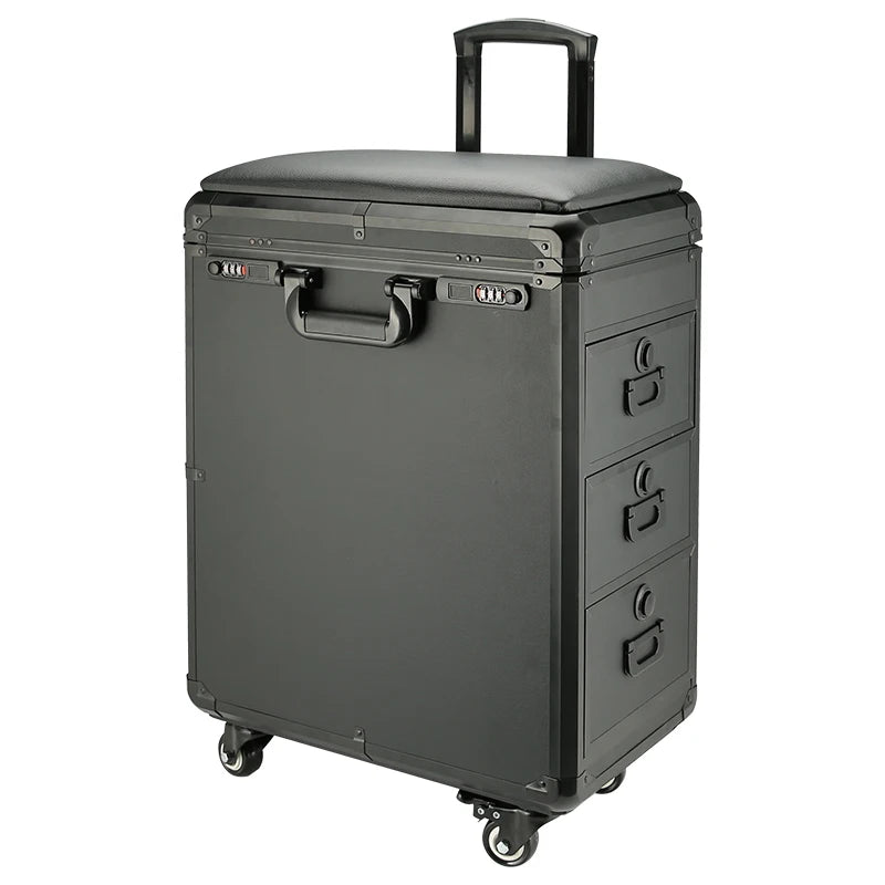 TAIDU Suitcase Tattoo With Three Drawers Luggage Case Composite PU ABS Traveling Case Large Storage Space Tattoo Equipment