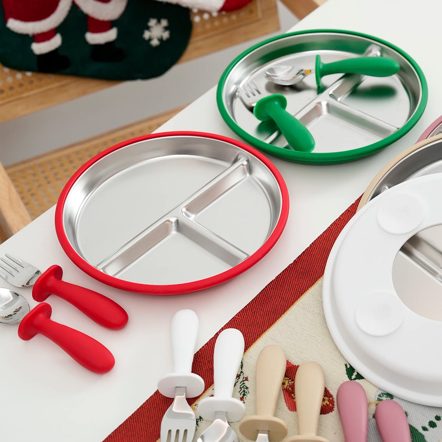 Set 4 Correas para Juguetes de Bebé | Cadenas Chupete | Cochecito y Silla Alta
