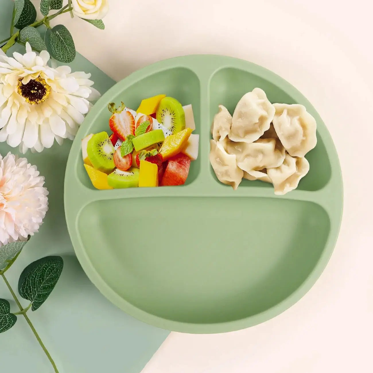Plato de Silicona con Ventosa para Bebé | Sin BPA | Entrenamiento de Alimentación