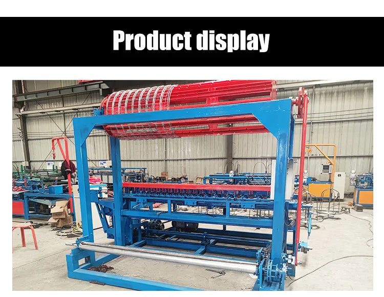 Corrosion-Resistant Chain Link Fence Weaving Machine  Full Automatic Double Chain Link Fence Machine Wire Mesh Knitting Machine
