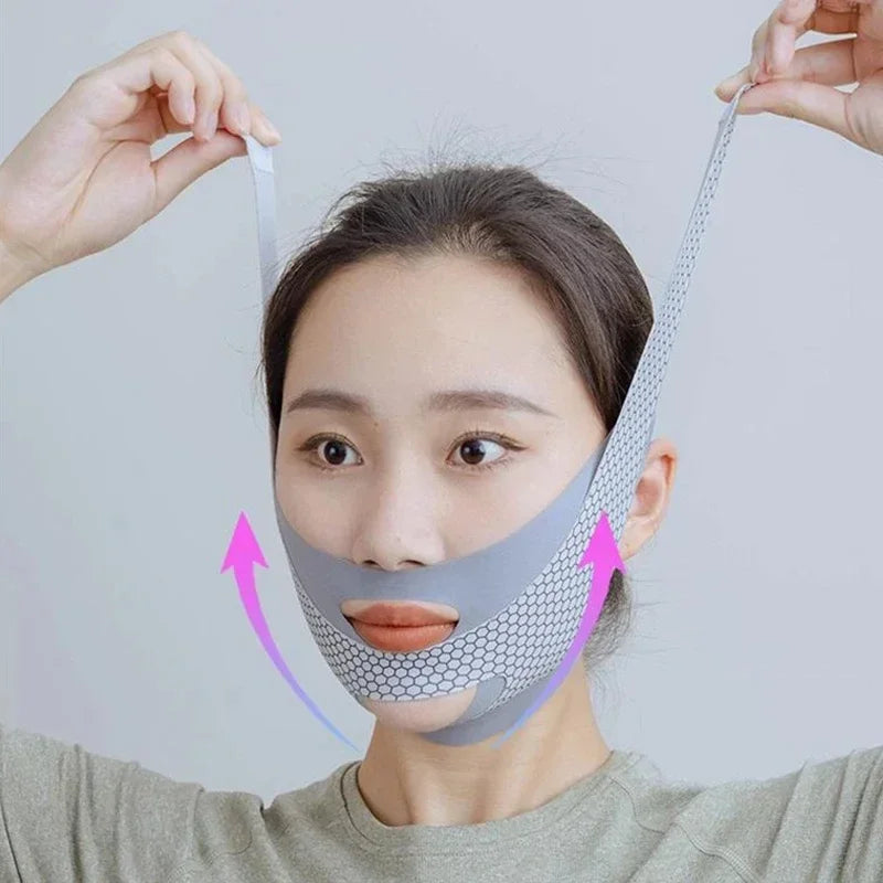 Banda Reductora Facial V-Shape | Reductor Doble Mentón | Lifting y Adelgazamiento | Cómoda para Dormir - Firu Total Sales