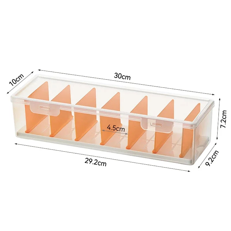 Clear Plastic Compartmentalized Organizer Box Holds 550+ Game Cards Storage Box With Adjustable Divider For PTCG/MTG Cards