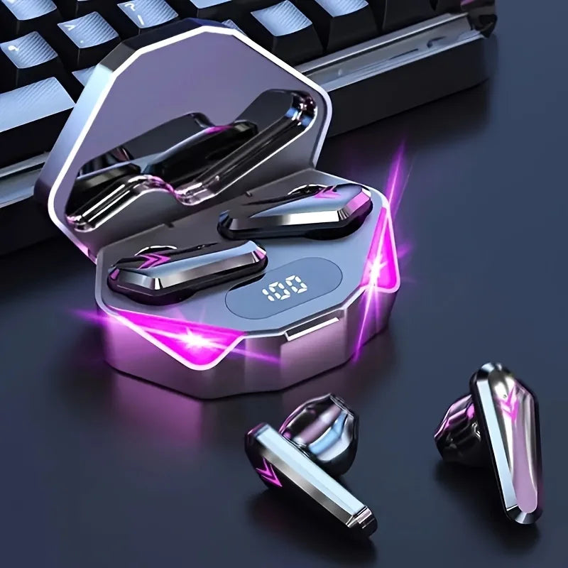 Auriculares TWS X15 Gaming | Pantalla LED | Bluetooth | Cancelación de Ruido | Mic | Gamer - Firu Total Sales