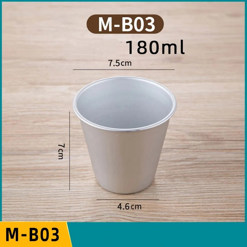 Set 5/10pcs Moldes Mini Acanalados de Aluminio para Pudding y Mousse 🍰