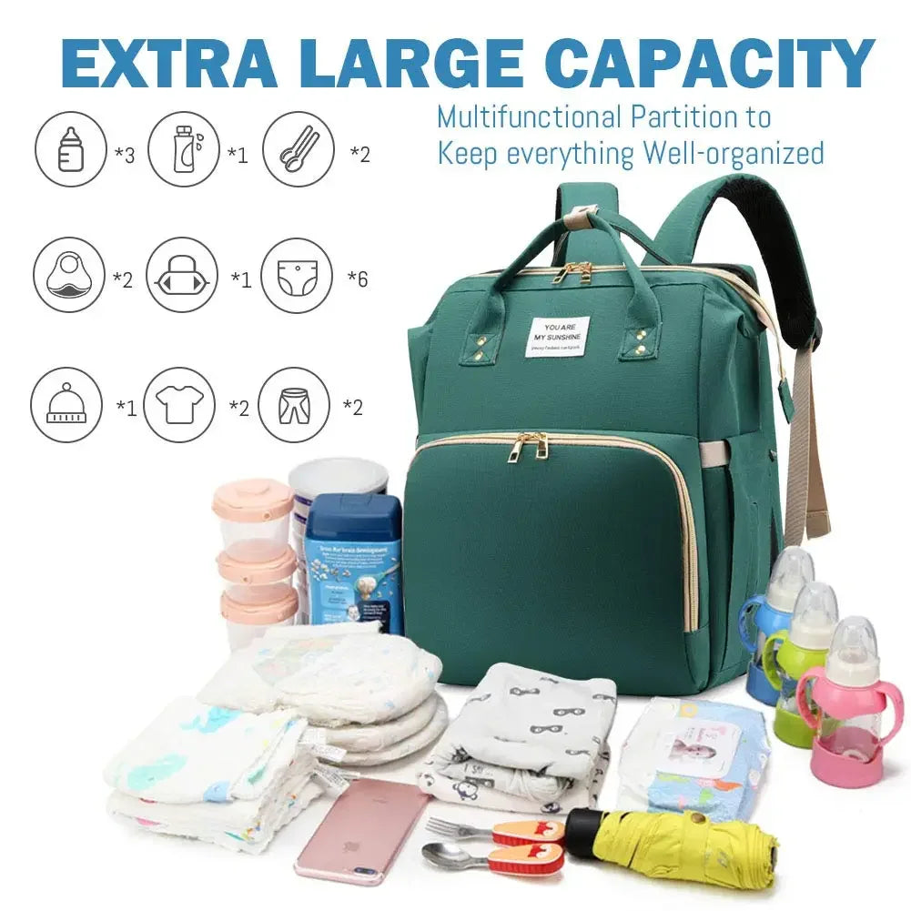 Mochila Pañalera 3 en 1 | Bolso Maternal Multifuncional para Mamá