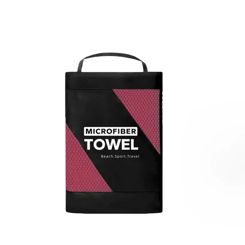Toalla de Microfibra Premium 6 Tamaños con Bolsa - Playa, Gym, Yoga y Camping