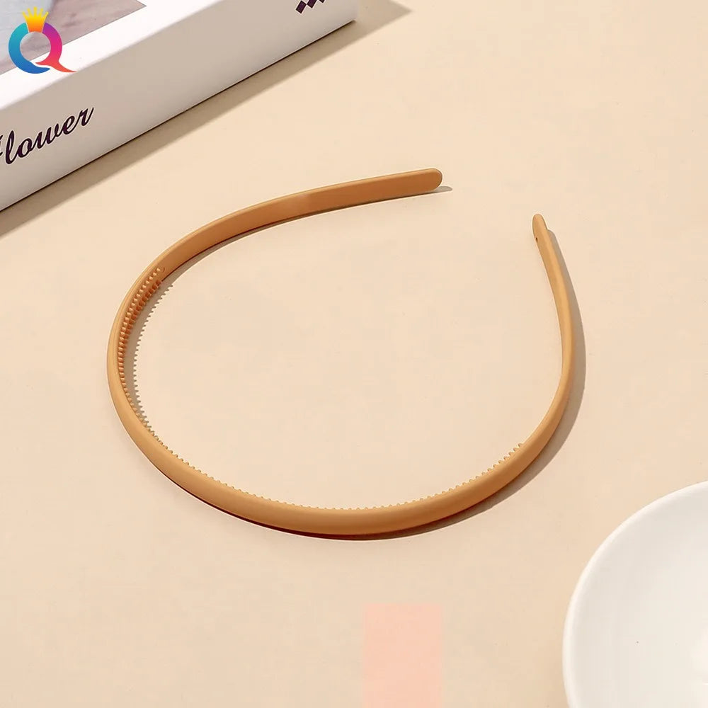 Plastic Frosted Non-slip Face Wash Hairbands Headband Women Girls Hair Head Hoop Bands Scrunchie Accessories Headdress Ornaments