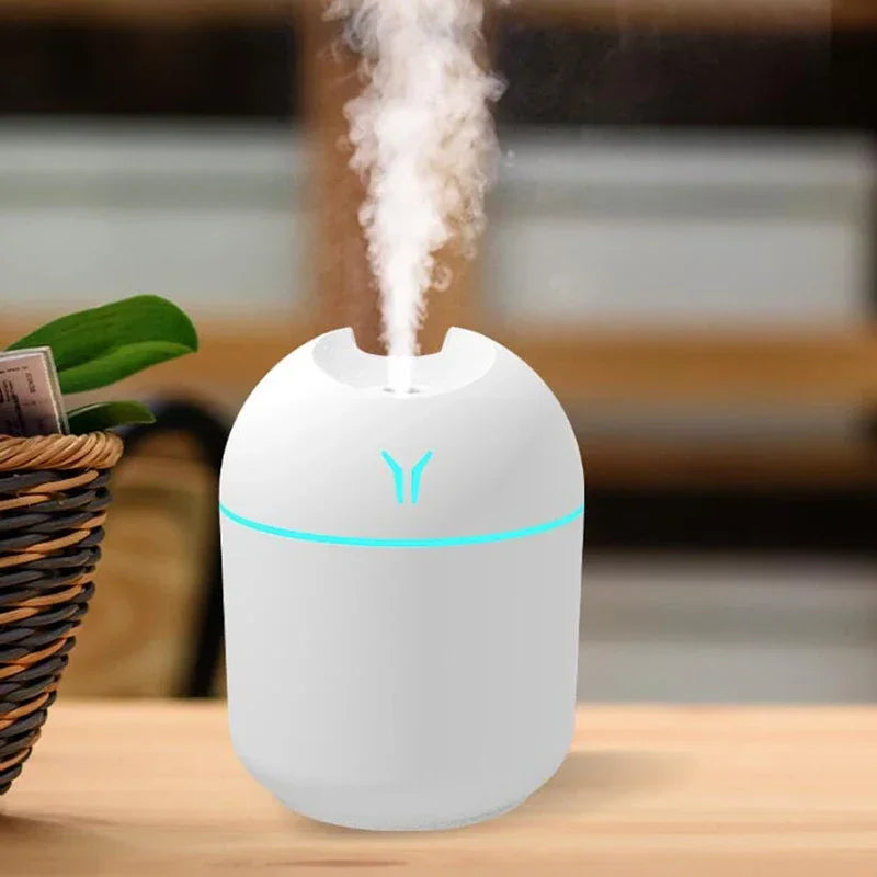 Difusor Portátil de Aceites Esenciales 250ml USB | Luz Nocturna | Sin BPA 🌿