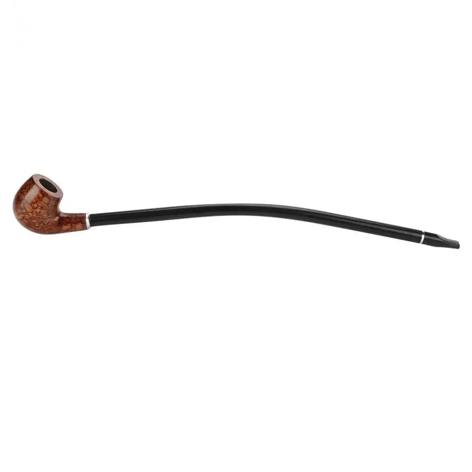 New Personality Wodden  Smoking Pipes 41cm Lengthened Resin Loop Long Handle Pipe Dry Tobacco Accessories with Gift Box