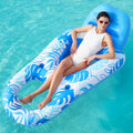 JOYFY Inflatable Adult Pool Floats Lounger Floaties Water Floating Recliner Chair Swimming Floaty for Adult Summer Water Party