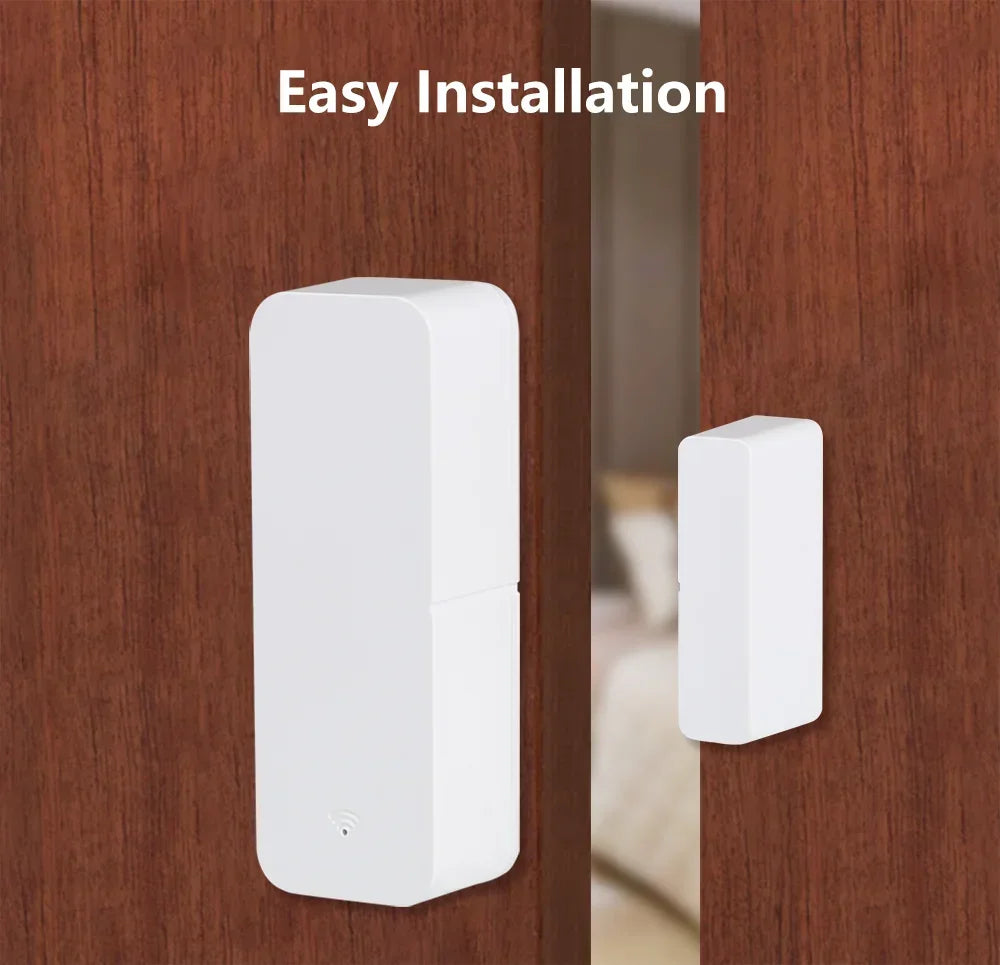 Tuya Zigbee WiFi Door Window Sensor Contact Sensor For Smart Home APP Remote Control Compatible With Alexa Google Assistant