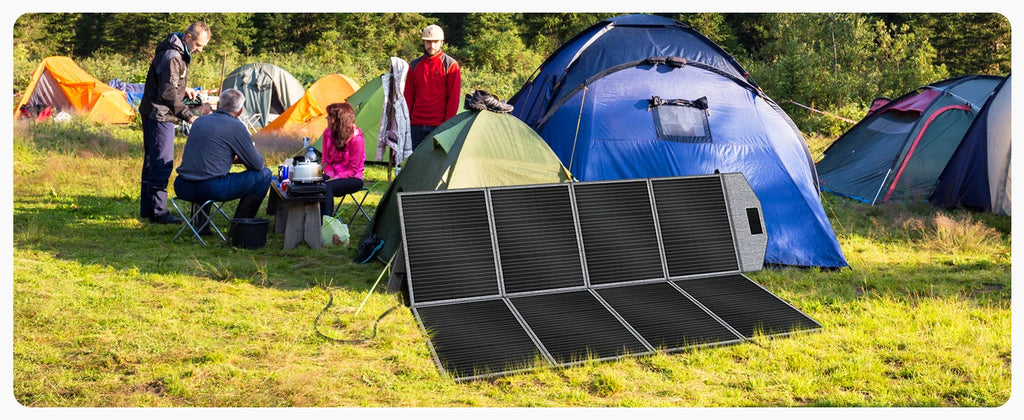 CTOLITY SP400 Portable Solar Panel 400W 41V Flexible Solar Charger Generator IP65 Caming RV Power Stations Camping Off Gird