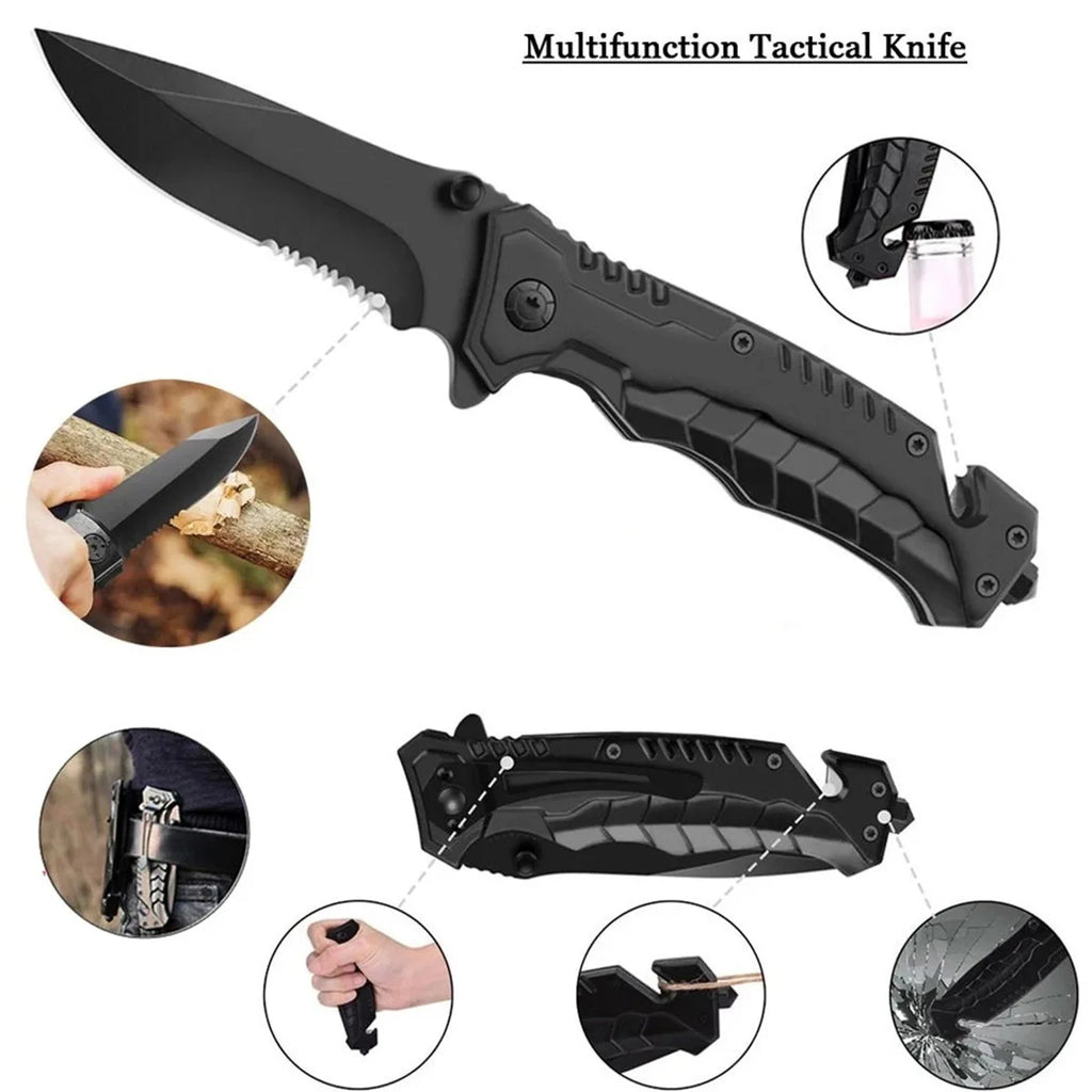 Outdoor Supplies Camping Emergency Equipment Camping Survival Tool Set Multifunctional SelfDefense Supplies First Aid Kits