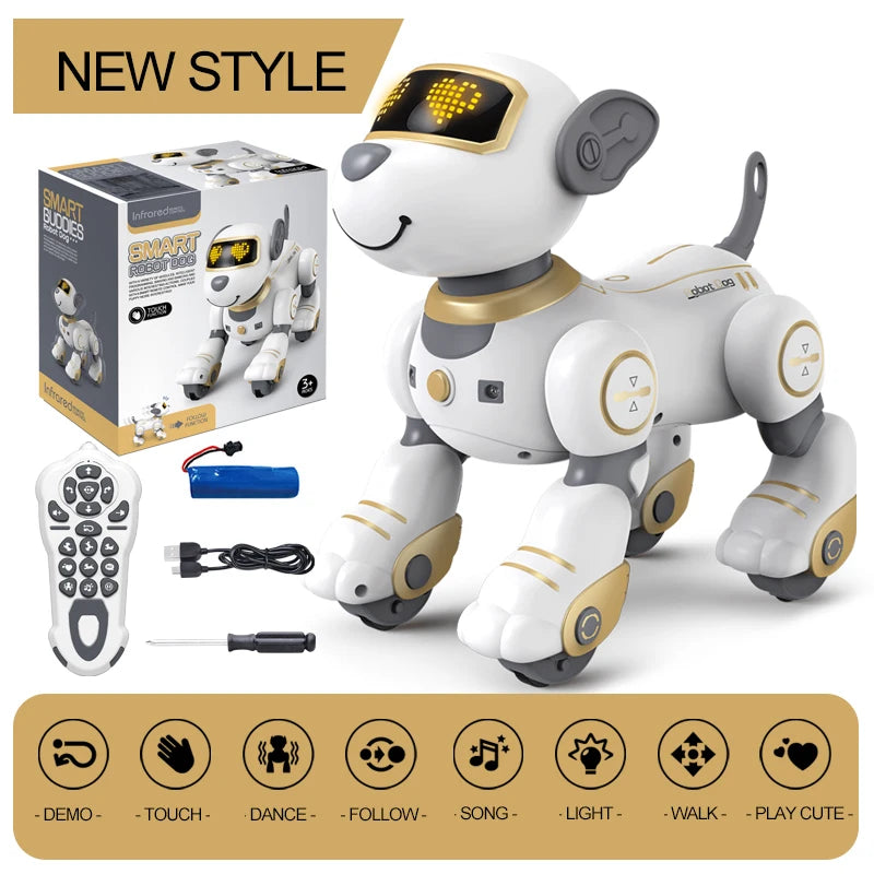 Perro Robot Inteligente con Control Remoto | Acrobacias | Regalo para Niños - Firu Total Sales