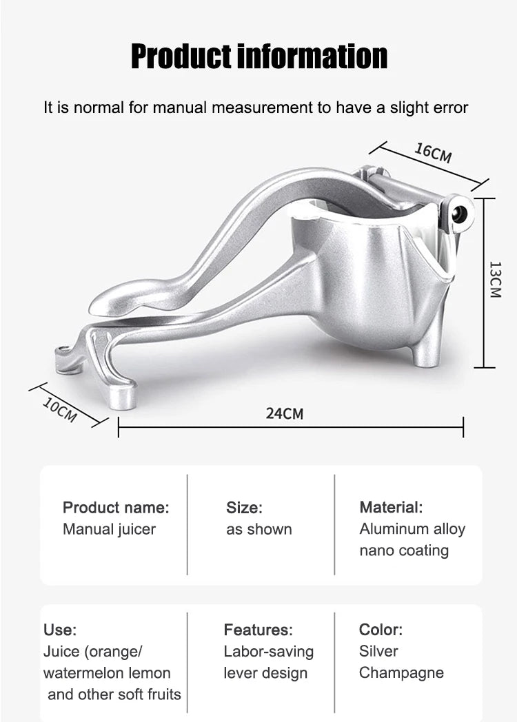 Home Multifunctional Manual Juicer Portable Small Fruit Juicer