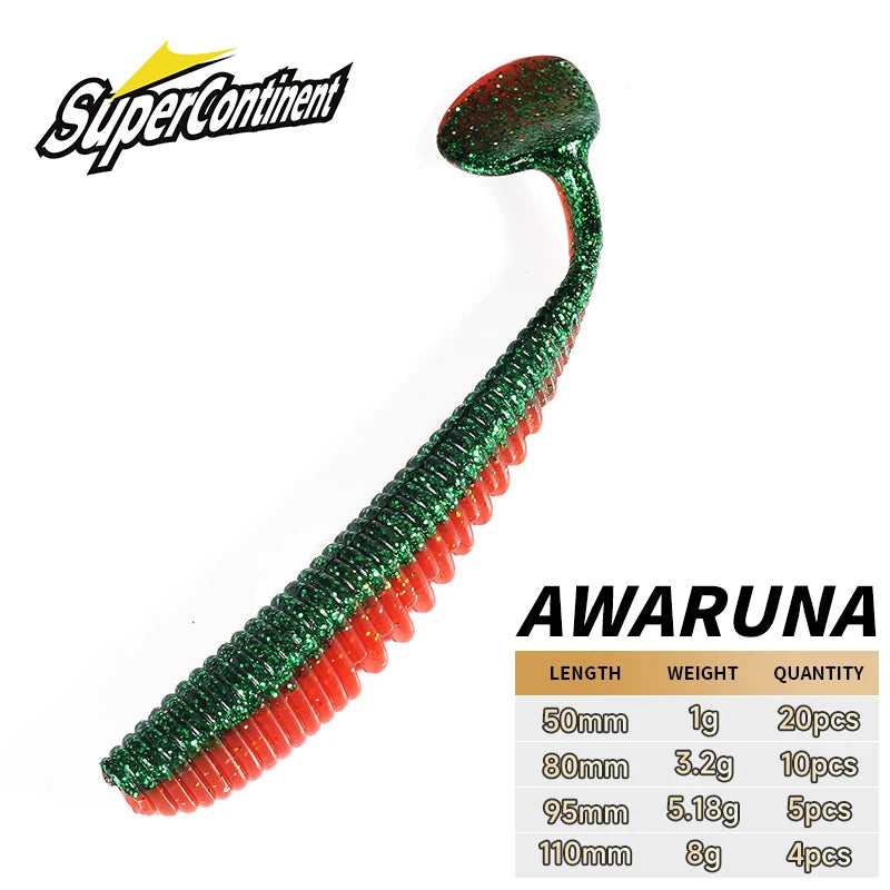Señuelos Pesca Supercontinent | 5/8/9.5/11cm | Silicona | Wobbler | Carpa | Río, Lago y Mar - Firu Total Sales