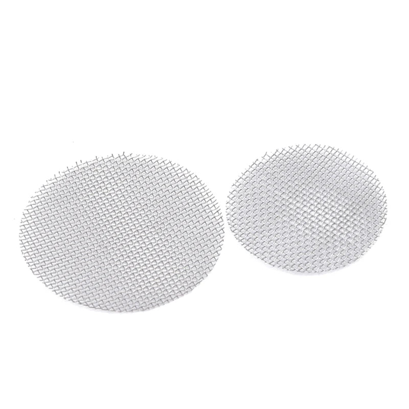 500pcs 16/20mm Stainless Steel Smoking Pipe Filter Silver Screens Hookah Water Pipes Gauze Mesh Net Tobacco Smoking Accessories