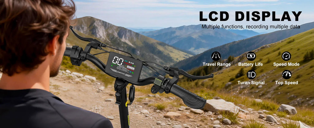 Scooter Eléctrico Off-Road 1200W 48V | 30MPH | Llanta 11" Sin Cámara | Plegable 🛥️