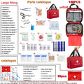 Deluxe First Aid Kit with Carrying Pouch, Outdoor First Aid Kit - Essential Emergency Kit for Camping, Hiking and Travell