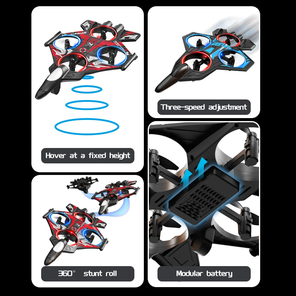 Avión RC Foam YL86 2.4G con Luces LED | Acrobacias y Piruetas | Regalo Navidad 🎅 - Firu Total Sales