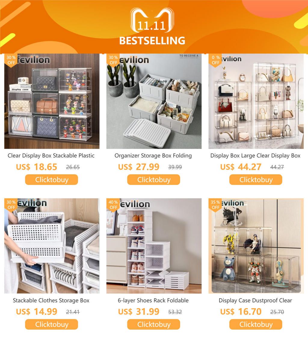 Cajas Apilables para Zapatos 6 Niveles | Transparentes | Organizador Antipolvo