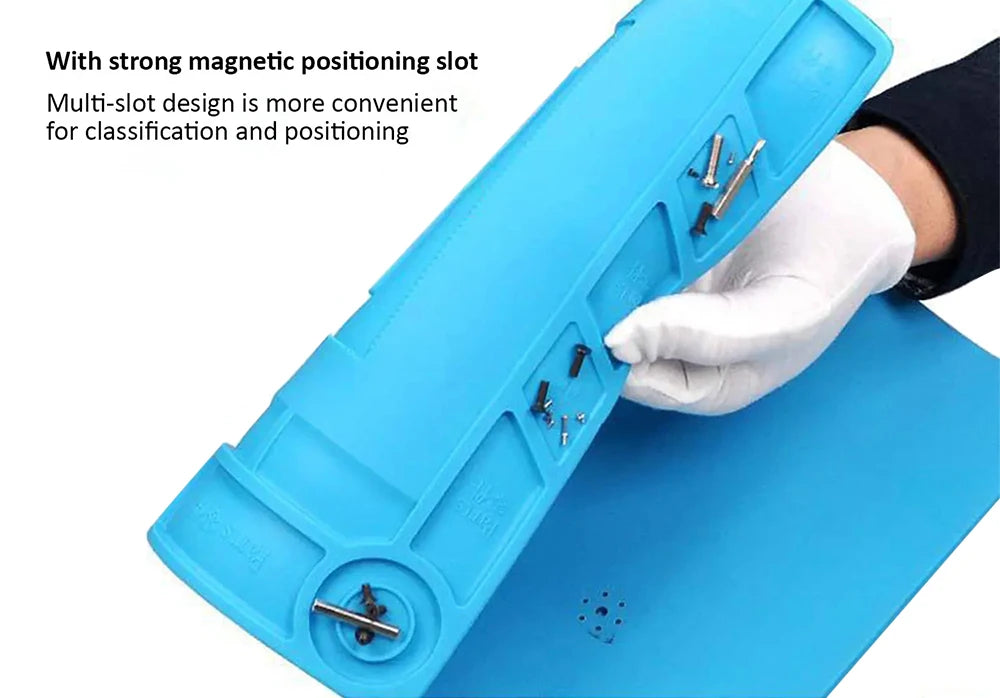 Anti-static ESD Soldering Silicone Mat Heat-Resistant Work Pad For Hot Air Gun Soldering Station Repair Desoldering Platform