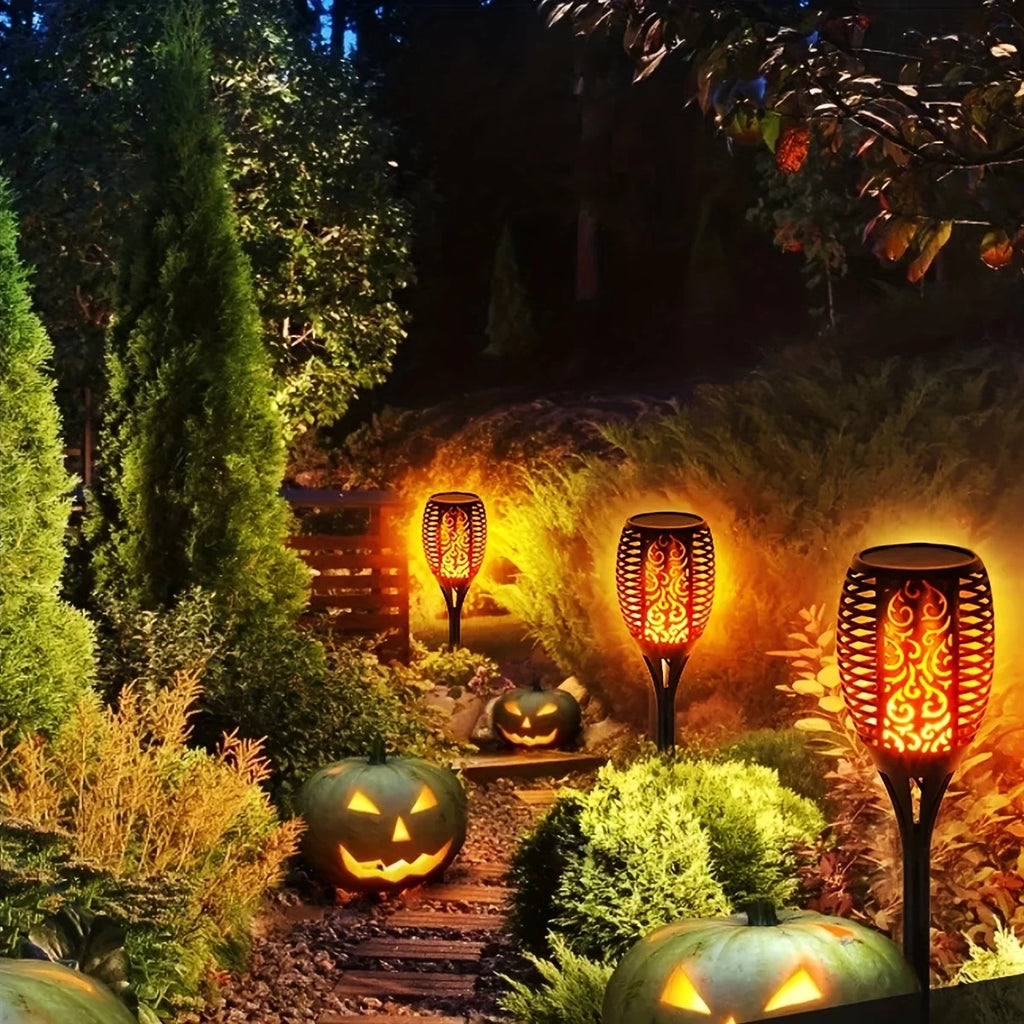 Antorcha Solar LED Efecto Llama IP65 | Decoración Jardín y Patio | 1-12pcs - Firu Total Sales
