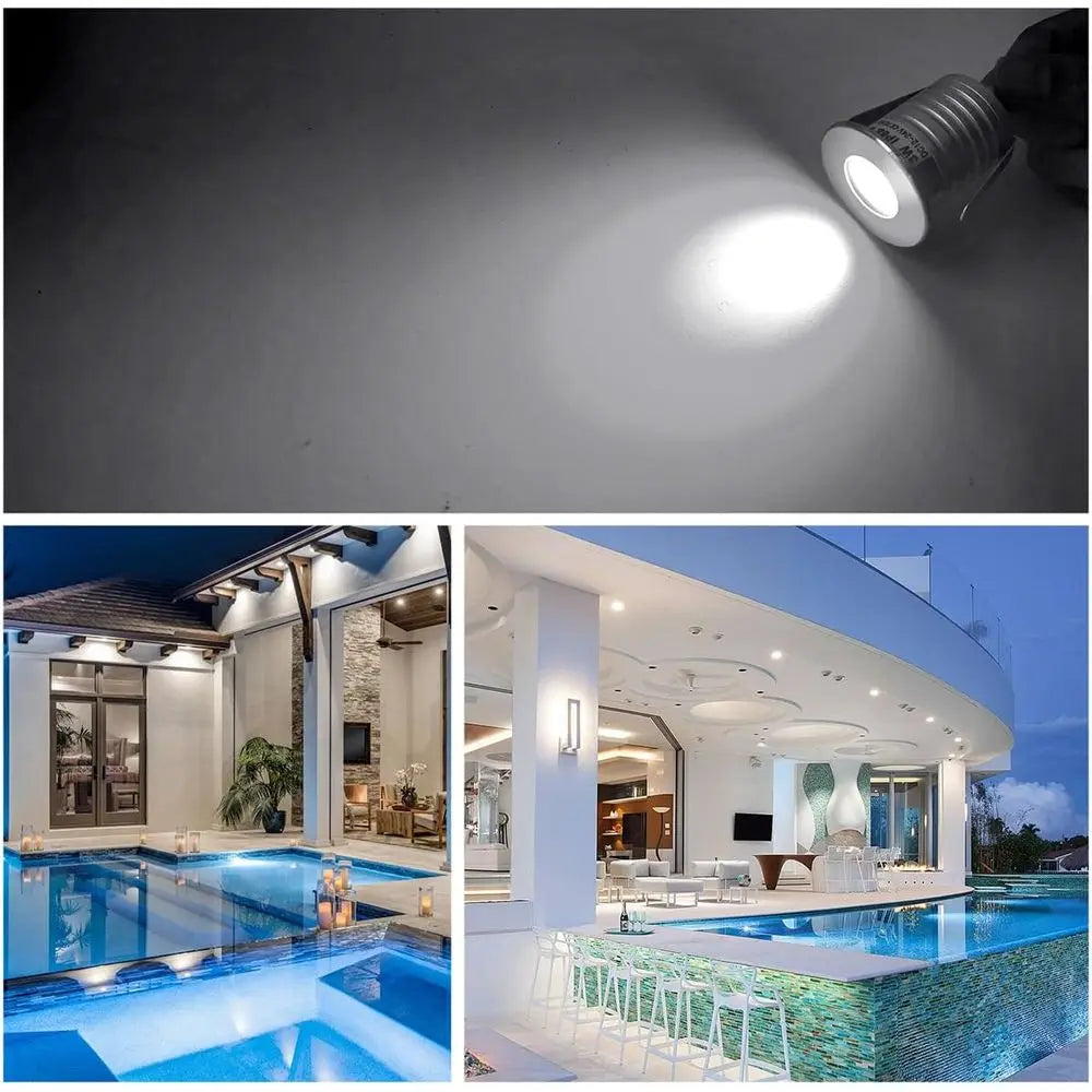 LED Underwater Pool Lights - 4 Packs, 3W 12V-24V DC, 12VAC, IP68 Dimmable Low age LED Swimming Pool Light or Ponds, Wateralls, o