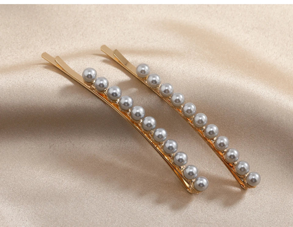 muylinda Imitation Pearls Long Hairpins Jewelry Fashion Women Hair Pin Clip Pairs Girl Hair Accessories