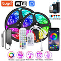 Tira LED RGB 5050 Vogliovoi WiFi | Bluetooth | Adhesiva | Tuya/Smart Life | Alexa y Google | Dormitorio - Firu Total Sales