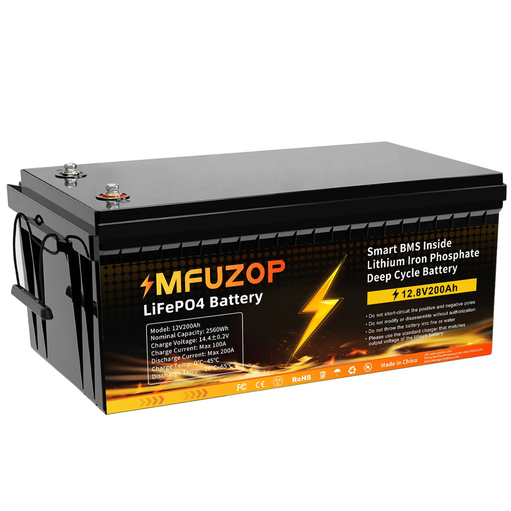 Batería LiFePO4 12V 200AH DATOUBOSS 2560W | BMS | Solar Recargable 🔋